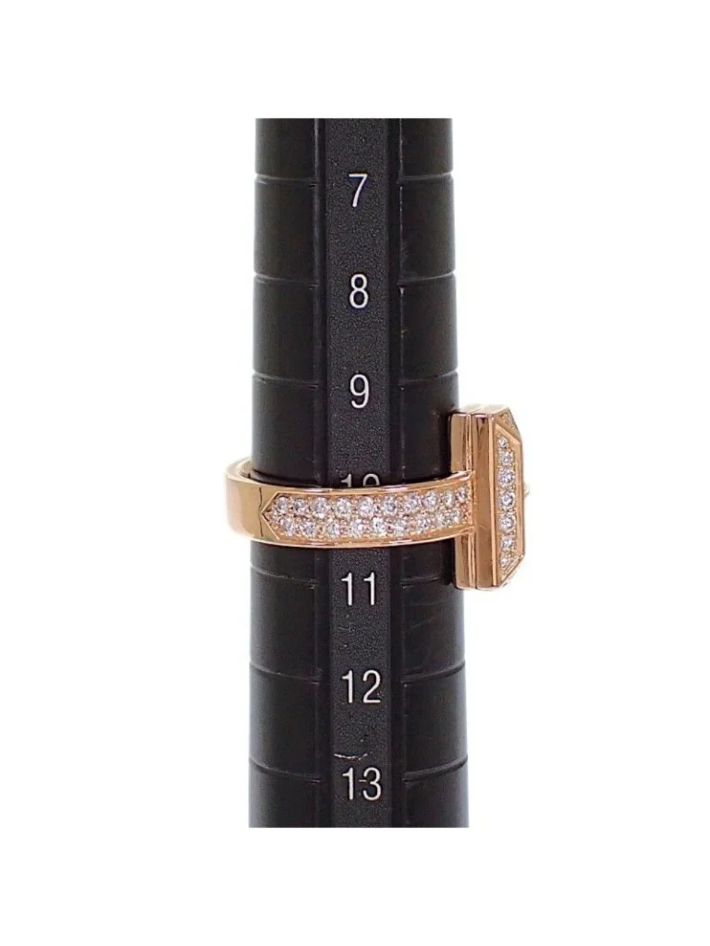 Tiffany & Co T One Actual Ring 18K Gold Rose Diamond